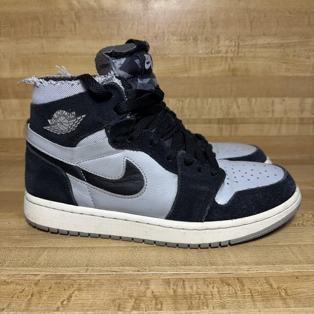Nike Air Jordan 1 Zoom Air CMFT Black Smoke Gray Jordan 1 High Top Mens Size 8
